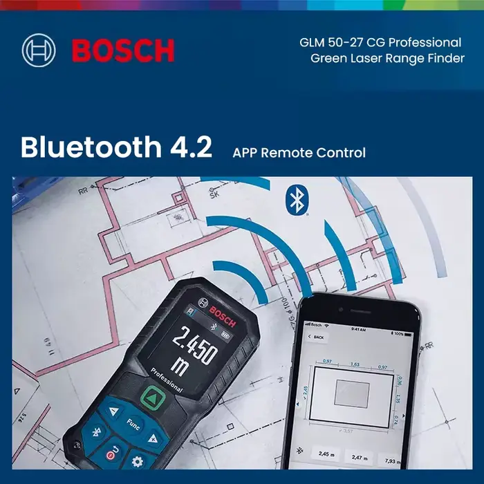 Télémètre laser vert Bosch GLM 50-27 CG 50M
