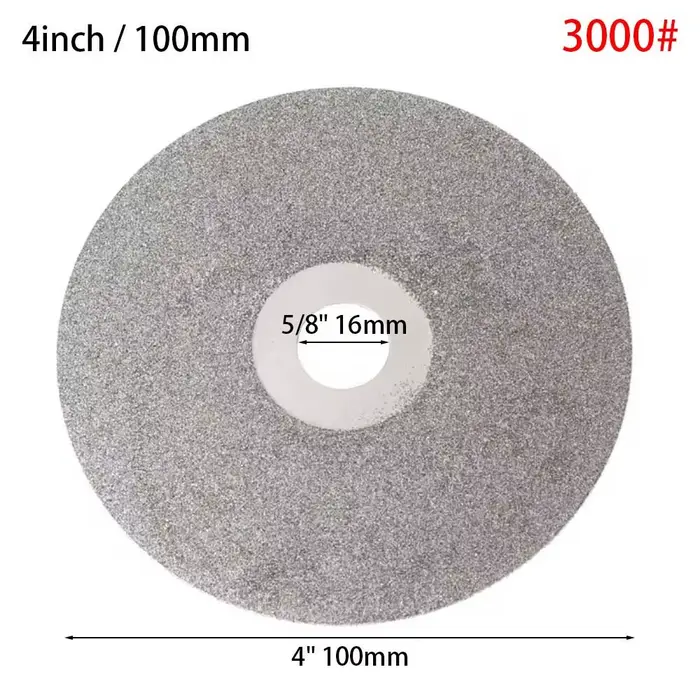 1 pièce Disque de meulage diamanté 4 pouces 100 mm 80-3000 grains, disques abrasifs pour le travail