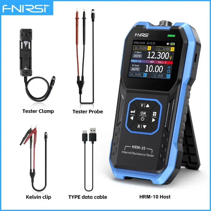 FNIRSI Testeur de tension de batterie HRM-10 Intemal 02/10/2018