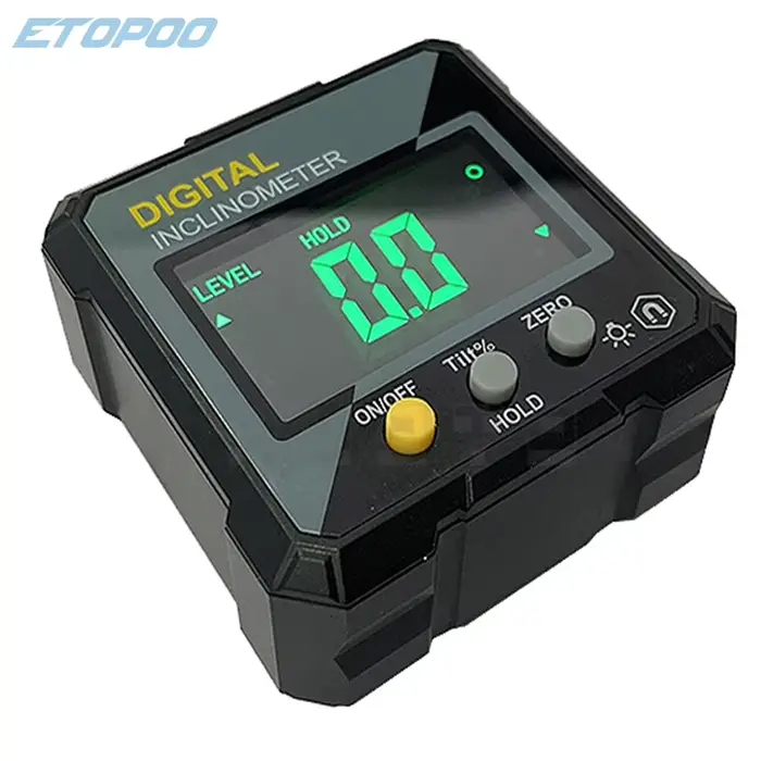 ETOPOO Niveau électronique numérique Fnder d'angle numérique 4*90 ° Inclinomètre magnétique rappor