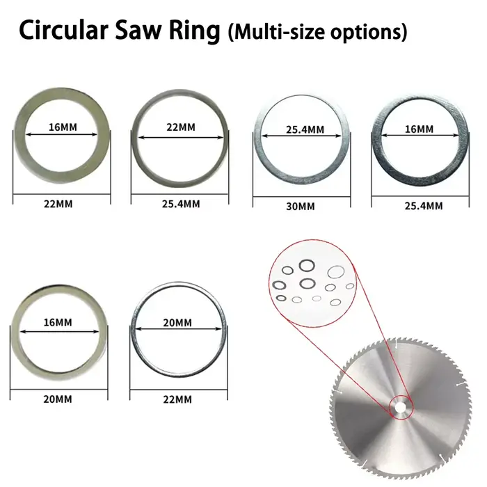 Anneaux de réduction de lame de scie circulaire