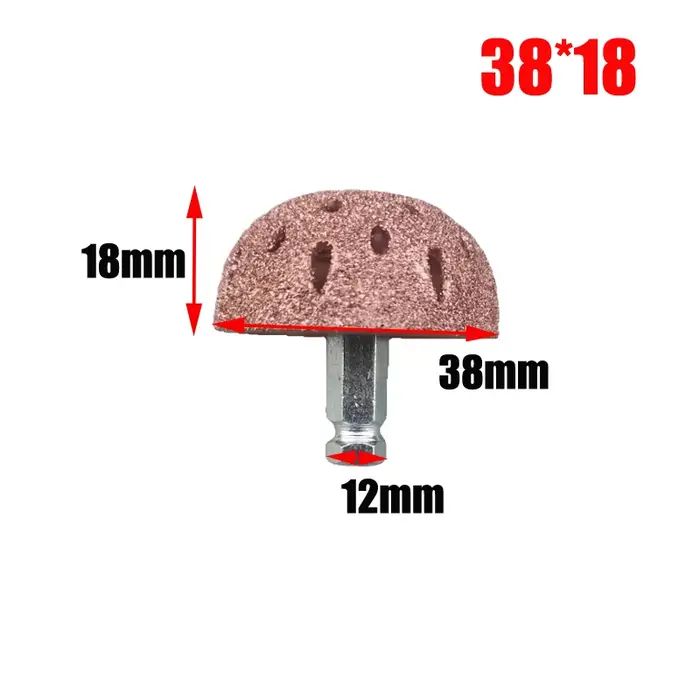 Tête de meulage pneumatique en acier tungstène, meule hémisphérique, outil de réparation de pneus robuste pour voiture, camion, moto