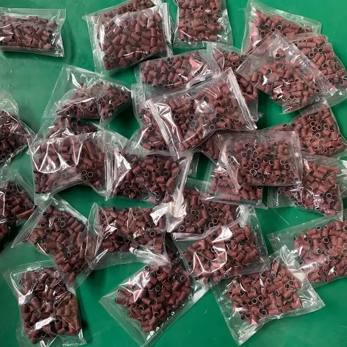Kit de ponçage à tambour de 1/4 "6.35MM + 2 mandrins à bande, outil rotatif à tige de 1/8", forets à
