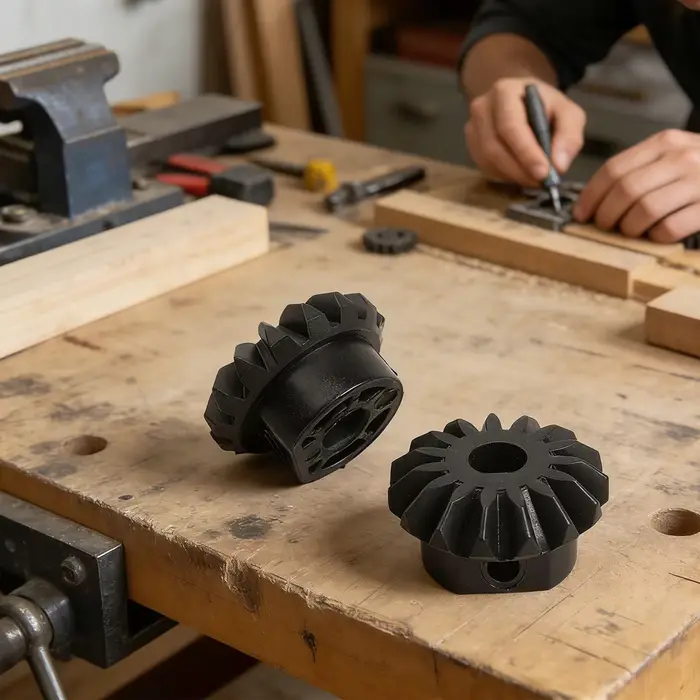 Ensemble d'engrenages coniques de remplacement pour scie à table Bosch GTS10