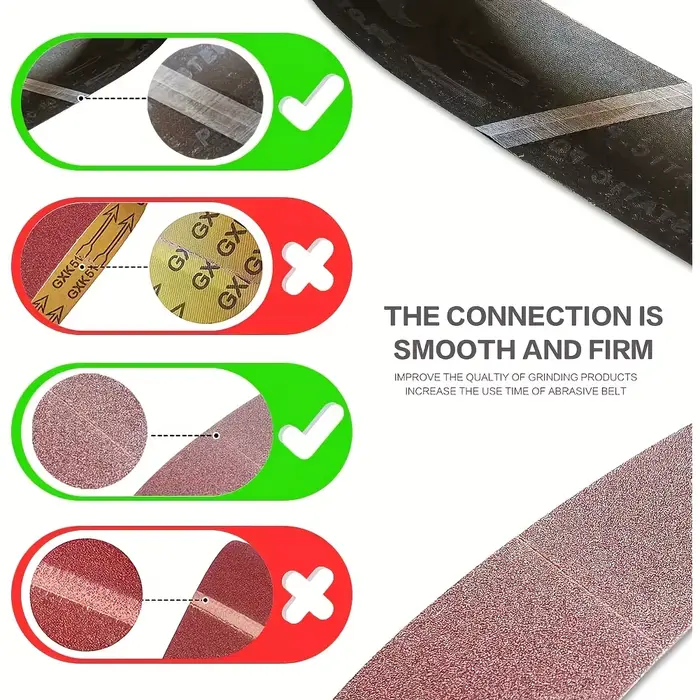 Ensemble de bandes abrasives 6 pièces 686x50mm