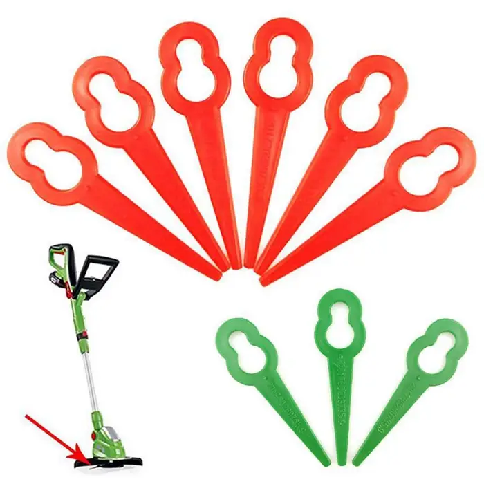 Lames de coupe d'herbe en plastique