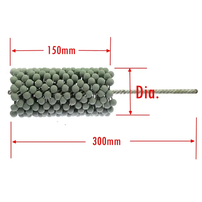 Brosse de polissage de forage pour le meulage de tubes de tuyaux