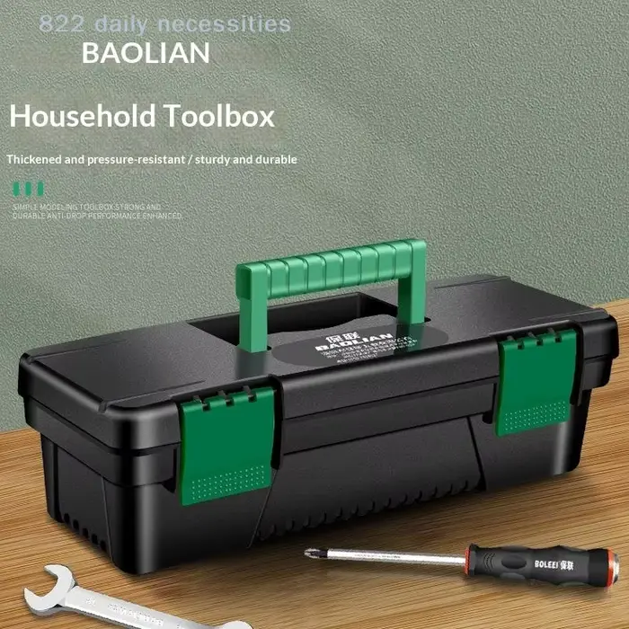 Boîte à outils en plastique de 10 pouces