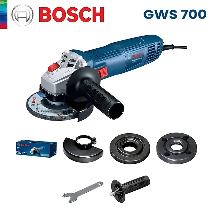 Bosch GWS700 meuleuse d'angle électrique 12000 tr/min rectifieuse portative multifonctionnelle pour le polissage des métaux outils électriques de coupe