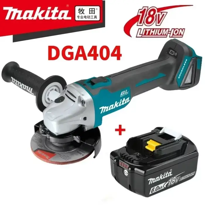 Meuleuse d'angle électrique sans fil au lithium Makita 125 DGA404 18V