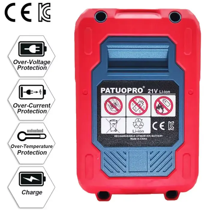 PATUOPRO 18-21V 2.0 4.0 6.0Ah batterie au Lithium Rechargeable pour Makita 18V perceuse électrique s