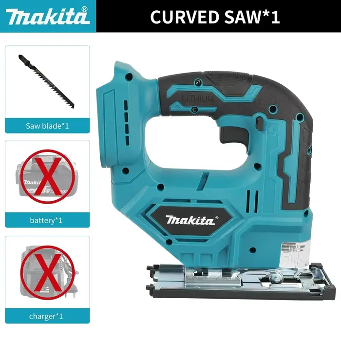 Makita DJV182Z sans brosse 18V 340W scie sauteuse électrique avec lame de scie poignée de baril sans