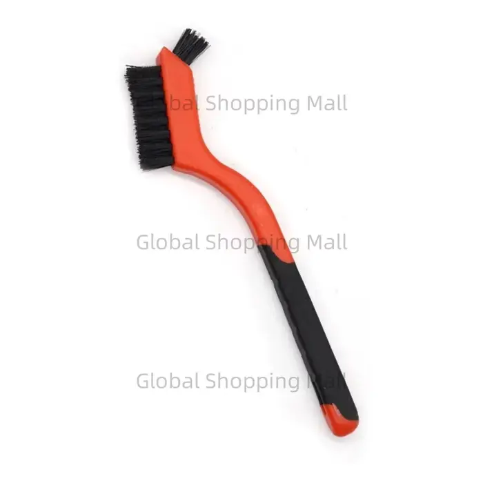 Brosse de nettoyage industrielle en laiton avec poignée incurvée, brosse à poils durs, antirouille, 