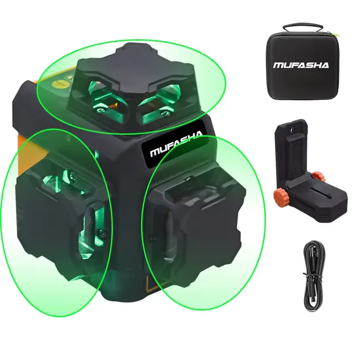 Niveau laser auto-nivelant 12 lignes vertes