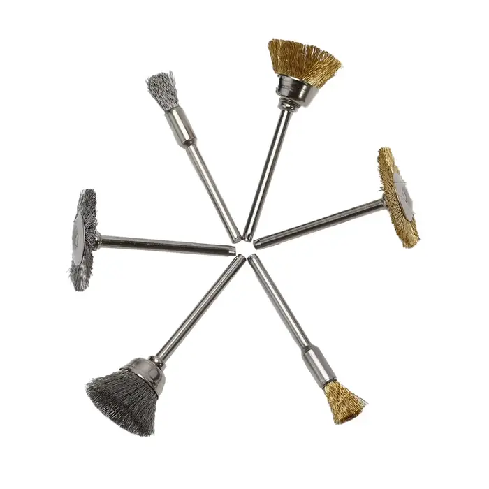 Brosses métalliques en acier pour perceuse