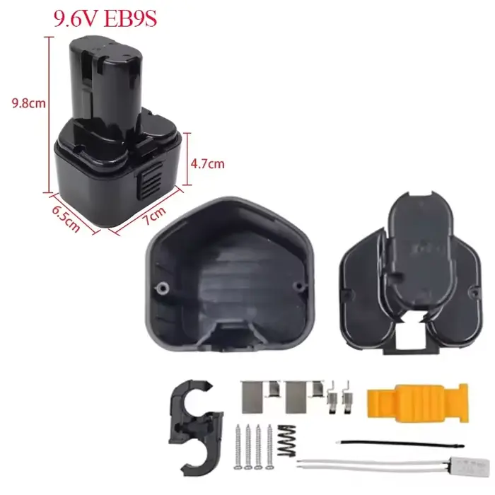 Boîtier plastique de batterie NI-laissée NI-CD pour uration 7.2V EB712S 9.6V EB9S 12V EB1212S 14.4V EB1414S Perceuse pour outil électrique EB1230HL