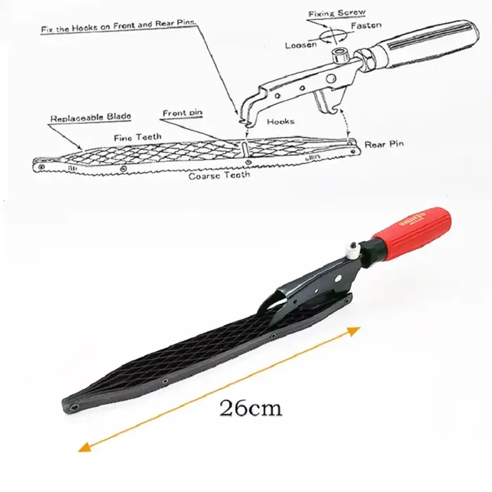 Nouveau 1 pièces râpe japonaise Shinto scie avec poignée d'angle lime à bois fichier incurvé fabriqué au japon SR30