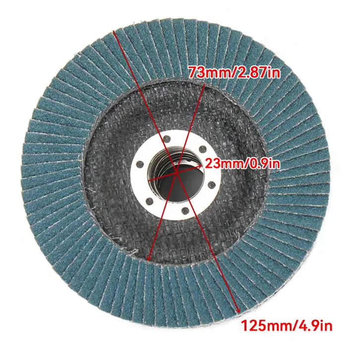 40/60/80120 disques à lamelles 125mm meuleuse d'angle