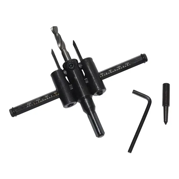 Kit de forets à trous circulaires réglables de 30 mm à 200 mm, outils de coupe ronds pour le bricola
