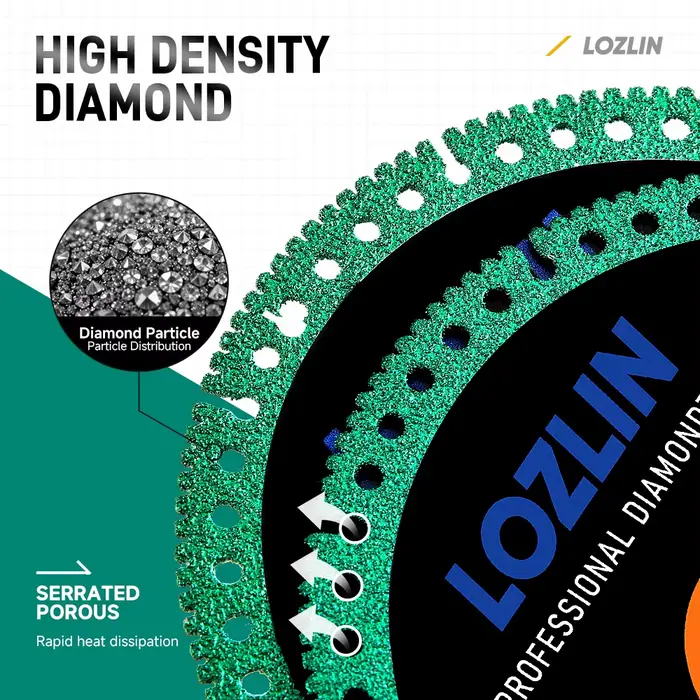 LOZLIN 3 pièces, disque de coupe diamanté de 4