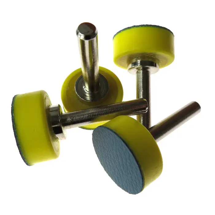 Tampon de support avec boucle de tige de 6mm, disque de ponçage, tampon de polissage pour perceuse,