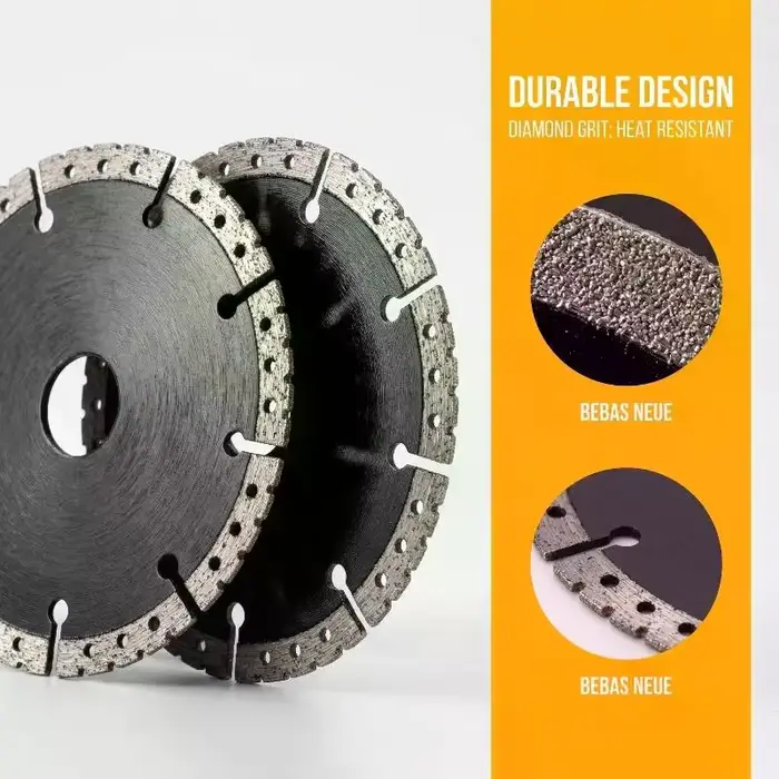 1/3 pièces Disque de coupe et de meulage pour meuleuse d'angle 115/125mm