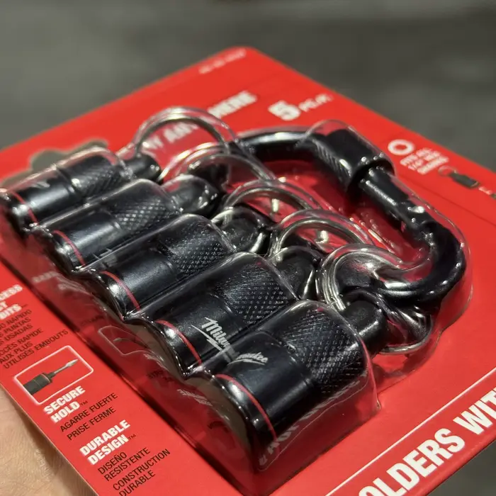 Milwaukee 48-32-4537 Ensemble de 5 porte-embouts mousquetons