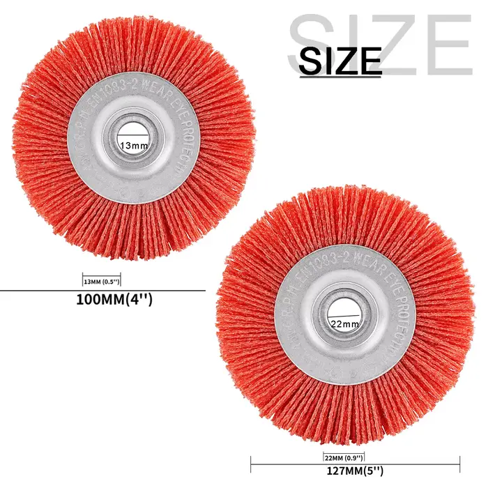Meuleuse de brosse à roue en Nylon de 4 "5"