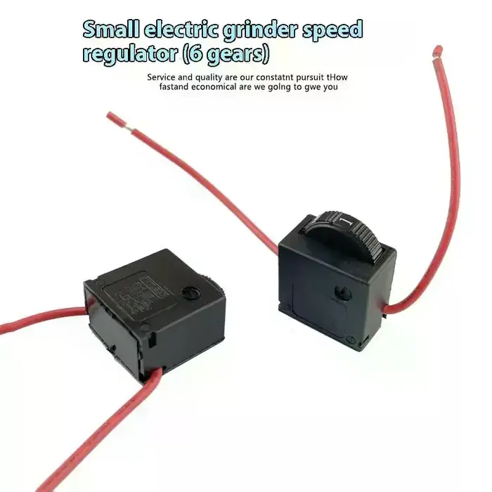 AC220V 6 commutateur de contrôleur de régulation de vitesse pour meuleuse électrique DR2-6/1FE 12A 250V