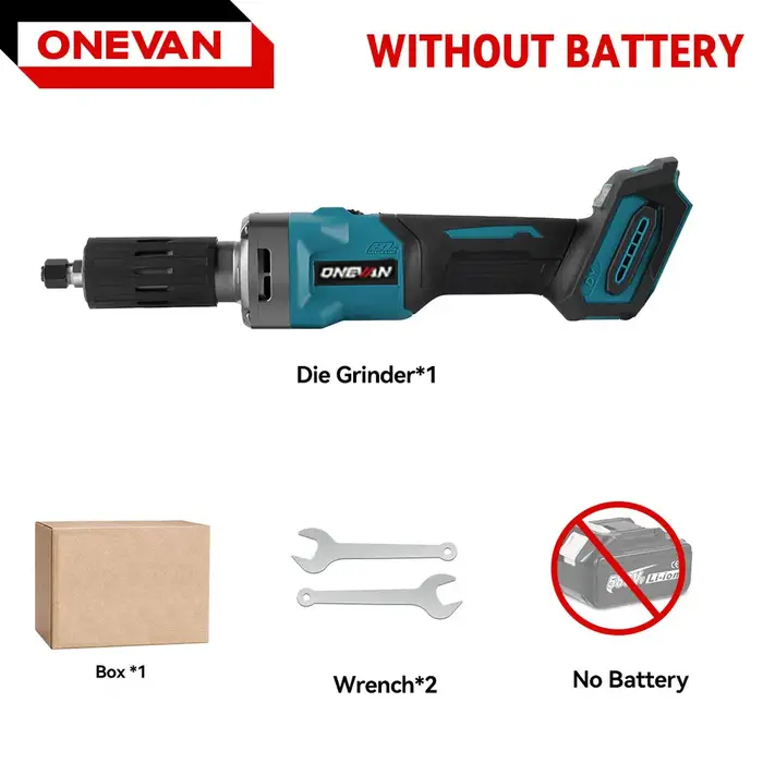 ONEVAN 2000W meuleuse électrique sans fil 4 vitesses 35000 tr/min outils portatifs sans brosse pour le polissage et le meulage pour broche de batterie Makita