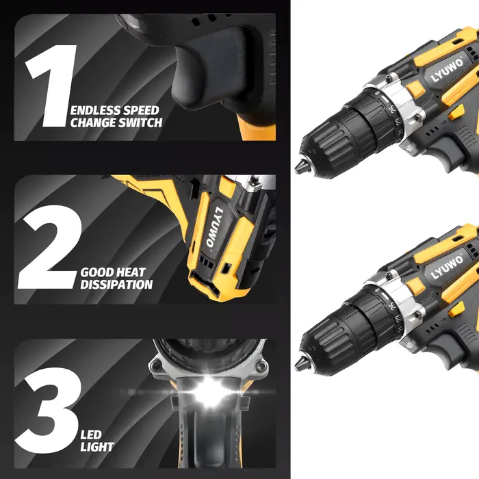CircuWO-Perceuse électrique sans fil 12V