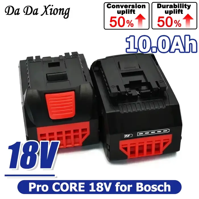 Batterie lithium-ion de haute qualité Pro Core 18V 10.0Ah GBA18V80 pour outils électriques sans fil Bosch 18 Volt MAX, perceuses, NEUVE