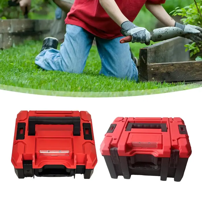 Boîte à outils modulaire en plastique, portable, avec poignée ergonomique pour la gestion des outils
