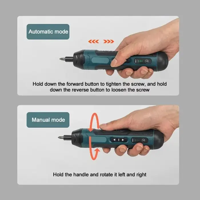 Kit de tournevis électrique sans fil Portable avec batterie au Lithium