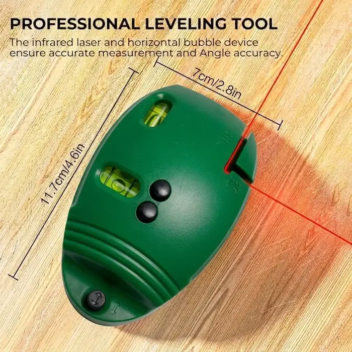 90 °   Niveau laser infrarouge, marqueur de ligne, haute précision, auto-nivelant, faisceau rouge, o
