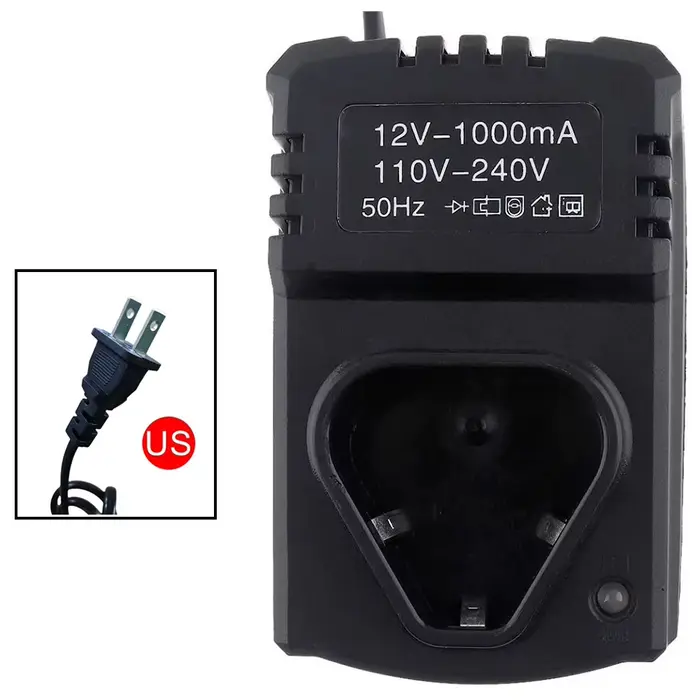 Chargeur d'équipement d'atelier, chargeur de perceuse électrique 12V DC, outil électrique portable m