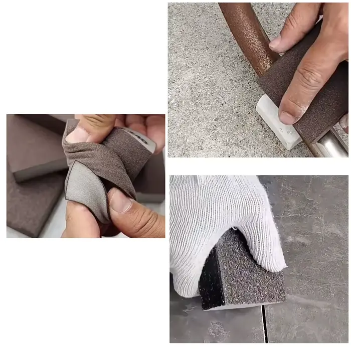 Blocs d'éponge de ponçage 60 80 100 120180 240 grain mur meulage bloc de sable papier de verre brique