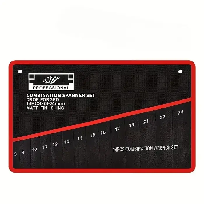 Organisateur d'outils à 14 poches. Sac de rangement pour clés durable avec poignée portable. Idéal pour l'organisation du garage et de l'atelier.