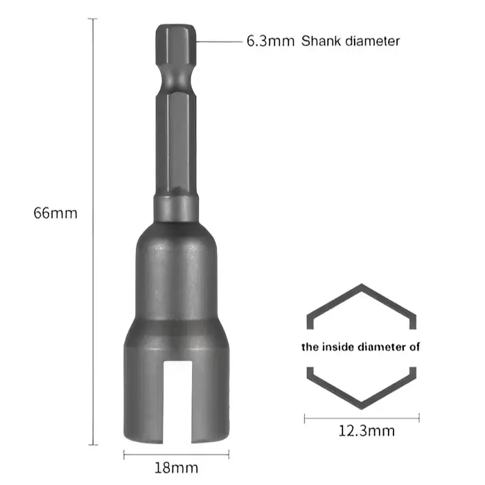 Tournevis à écrou à oreilles électriques, foret à écrou à oreilles, clé à douille, tige hexagonale d