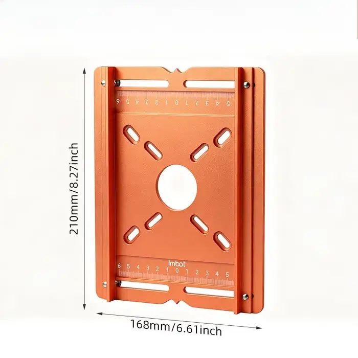 Plaque inférieure réglable pour rail de guidage de scie circulaire, accessoire pour machine de décou