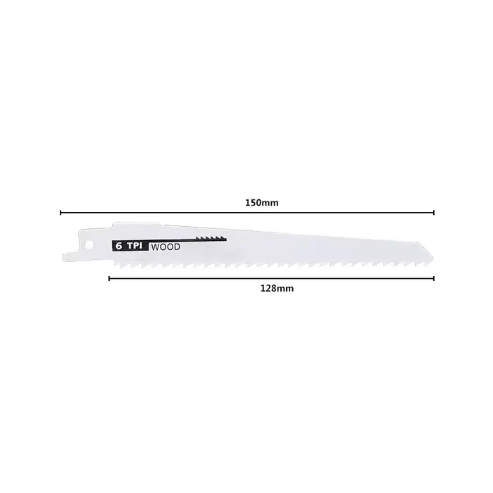 Hamton – lames de sabre 6 "6TPI, scie sauteuse pour couper le bois, le plastique, les tuyaux et le m