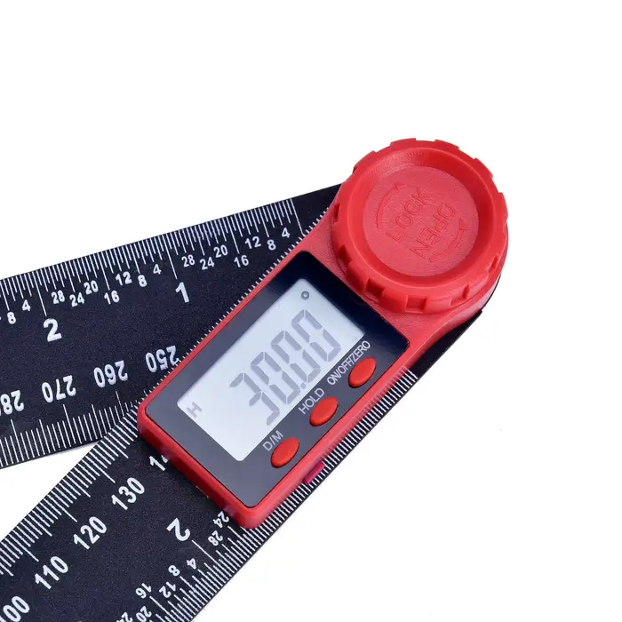 Règle de recherche d'angle numérique 200mm 8 '', rapporteur, inclinomètre, goniomètre électronique, 