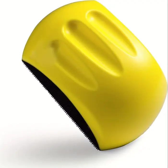 Bloc de ponçage en forme de souris de 5 pouces avec support auto-agrippant - Ponçoir manuel ergonomique en PU durable