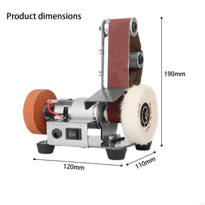 Mini outil finition ponceuse comprenant 20 bandes abrasives