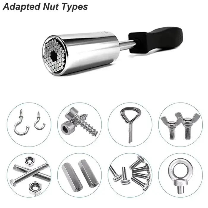 Clé à cliquet à douille universelle, adaptateur de perceuse d'angle, fixation d'extension de pilote,