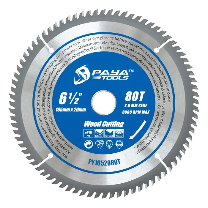 Lame de scie circulaire PAYA 6-1/2 pouces pour le bois