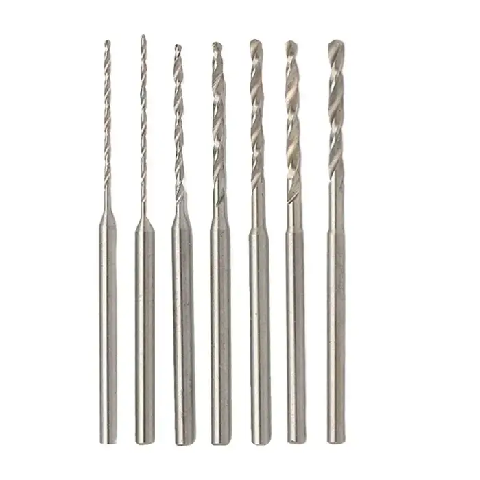 Lot de 7 forets hélicoïdaux HSS à queue droite de 2,35 mm pour le perçage du bois (Jin Gang, Linden,