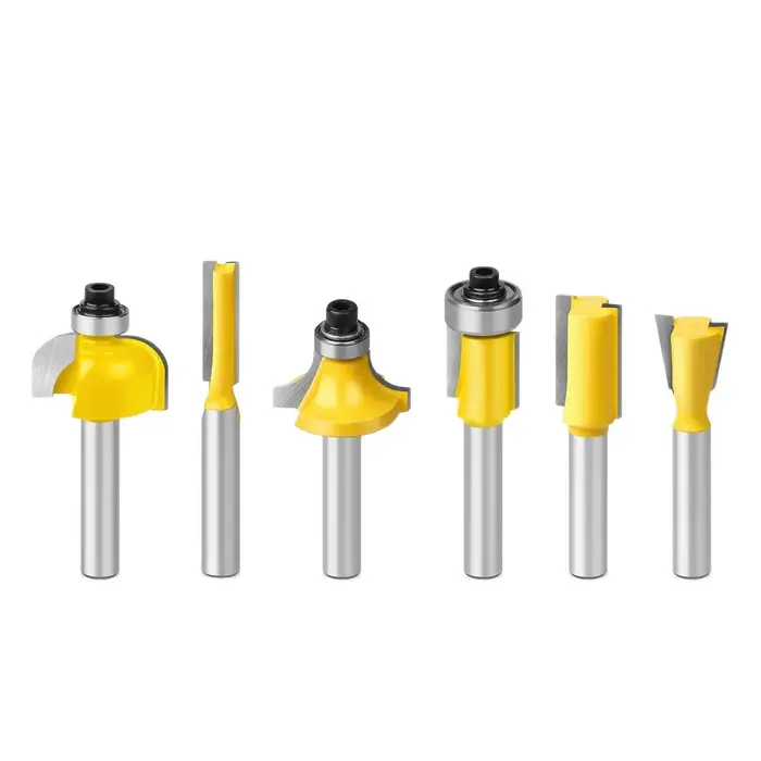 Ensemble d'outils de mèche de toupie en carbure cémenté massif, coupe-machine de coupe, travail de c