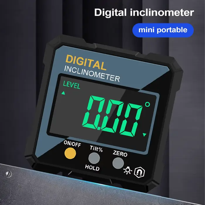 Outil de mesure d'angle numérique magnétique, rapporteur pour la topographie et l'électricité en ate