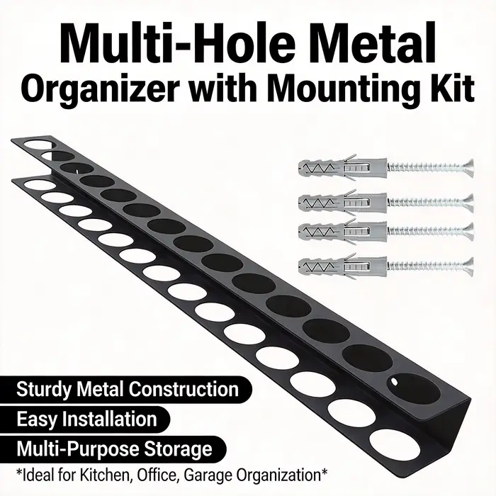 Support mural pour outils – Boîte de rangement robuste pour tournevis et vis